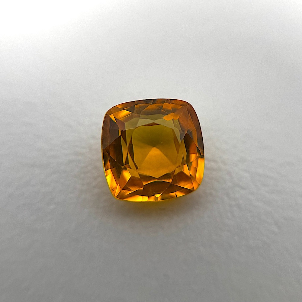Certified Natural 6.10ct Yellow Sapphire
